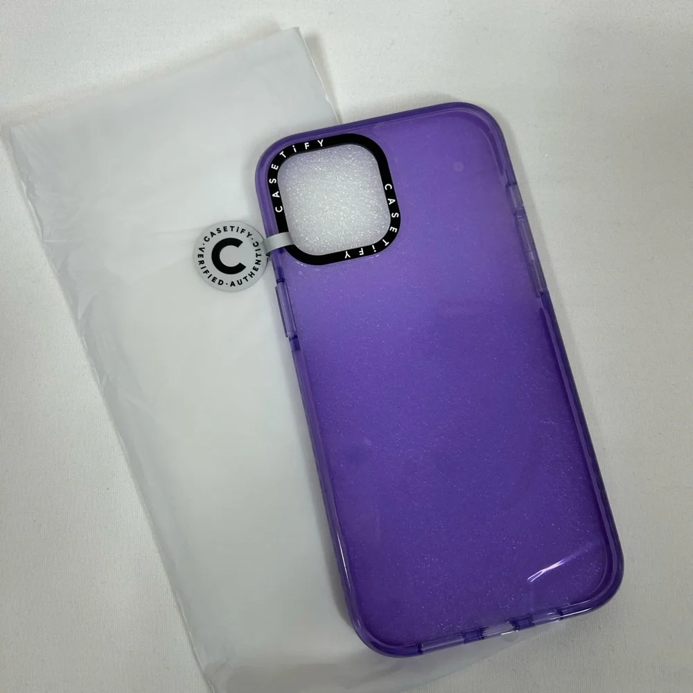 CASETIFY Impact Case Custom Phone Case Apple iPhone 12 Pro Max Sheer Purple